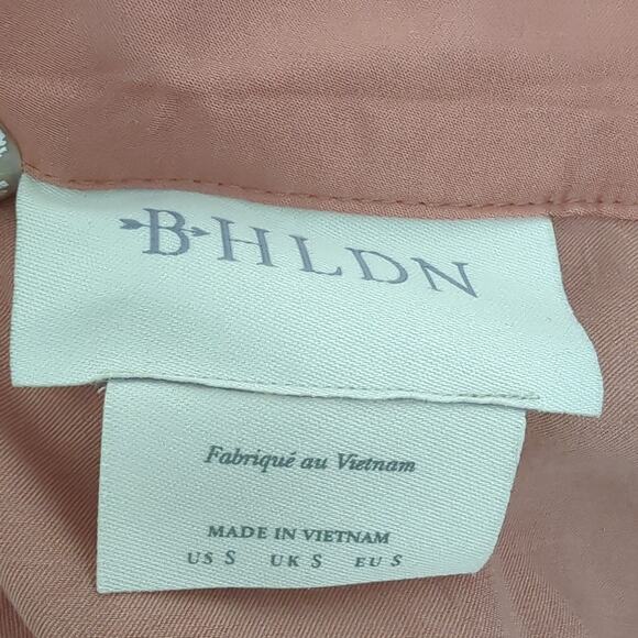 Anthropologie BHLDN Womens Small S/M Robe Viscose Silky Pink Rose Bathrobe Sexy - Picture 4 of 10